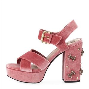 Circus by Sam Edelman Morgan Chunky Velvet Platform Sandal